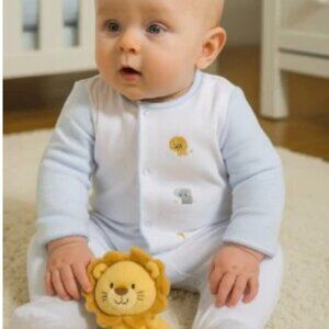 Baby Threads Baby Boy's Safari‎ Footie size Newborn